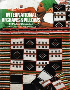 International Afghans & Pillows to Crochet and Knit | Columbia Minerva #2597 - Picture 1 of 4
