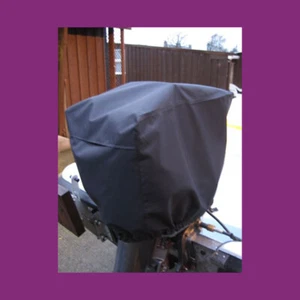 Waterproof Vented Outboard Motor Boat Engine Cover 30-90 HP Size 4 Black UK Made - Picture 1 of 2