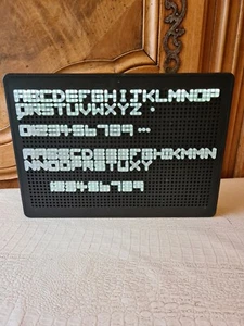 INSOLITE TABLEAU MEMO LED MESSAGE LETTRE / CHIFFRE LUMINEUX LAMPE LUMIERE  - Photo 1/5