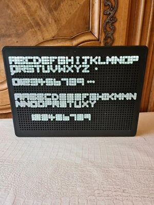 INSOLITE TABLEAU MEMO LED MESSAGE LETTRE / CHIFFRE LUMINEUX LAMPE LUMIERE  - Photo 1/4