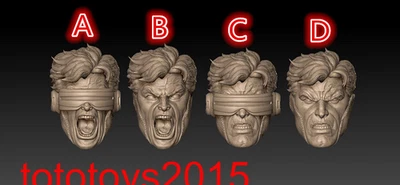 Cabeza esculpida de James Marsden de cíclope 1:6 1:12 1:18 para figura de acción de 12" 6" 3,75" Foto 1 de 3