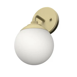 Modern Brass One Light Wall Sconce from the Hepburn Collection - Picture 1 of 1