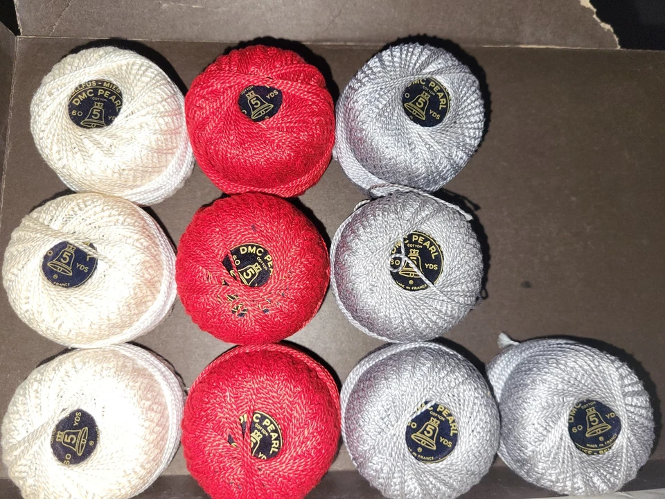 10 DMC Size 5 Pearl Cotton 60YDS Ball Needlepoint Embroidery Thread France - Image 1 of 4
