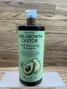 Pharm to Table Curl Growth CASTOR BOOSTING SHAMPOO Avocado Oil 32 oz bottle - Picture 1 of 6