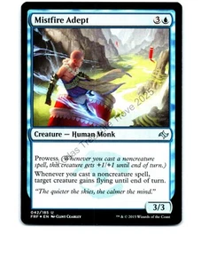 Mistfire Adept Blue #42 Uncommon Foil Fate Reforged MTG NP NM/NM+ - Picture 1 of 2