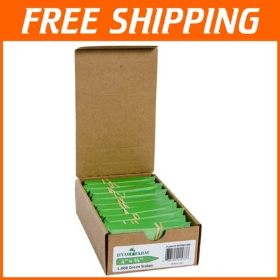 Heavy-Duty 4x5/8” Green Labels - 1000 Count Plant Stake Markers for Nurseries - Image 1 of 4