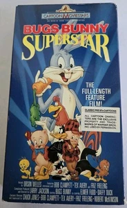 Vintage Bugs Bunny Superstar VHS Tape 1988 Classic Looney Tunes Cartoons MGM - Picture 1 of 6