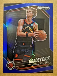 2024-25 Prizm Black #58 Gradey Dick Blue Prizm /199 Raptors - Bild 1 von 3