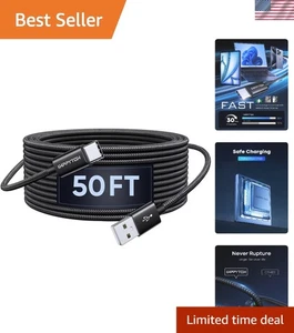 Extra Long USB A to USB C Cable - Reliable Charging - Picture 1 of 9