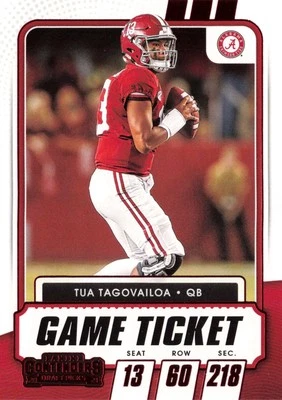 Tua Tagovailoa #25 2021 Panini Contenders Draft Picks Alabama Crimson Tide - Image 1 of 2