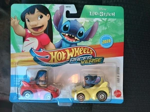 in hand HOT WHEELS disney RACER VERSE 2025 exclusive LILO 2 pk STITCH hawaii - Picture 1 of 2