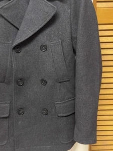 NEXT TAILORING -Double Breasted Wool Peacoat “men’s U.K-XS-EUR-1- U.S-XS - Picture 1 of 24