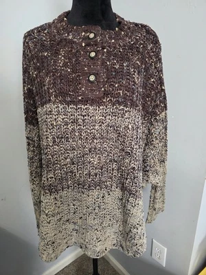 Просто Noelle пончо пуловер свитер с рукавами женский размер XL новый с ярлыками - Изображение 1 из 4