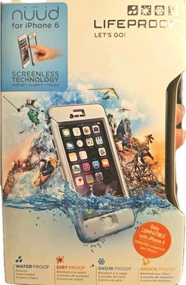 Lifeproof NÜÜD Screenless Technology,Waterproof Case for iPhone 6 White 77-51110 - Image 1 of 4