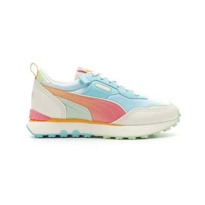 PUMA Rider Fv Verano Ombre Con Cordones Jóvenes Niñas Azul, Naranja Tenis Informales Sho Foto 1 de 4