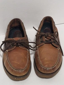 Zapatos de Barco de Cuero AQUATRED GOOD YEAR Sperry Top-Sider Talla 8.5 MARRÓN - Imagen 1 de 6