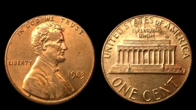 1983 P 1c DDO-001 FS-101 Doubled Die Red Lincoln Cent Cherry Pickers - Image 1 of 4