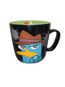 Disney Store Large Phineas & Ferb Agent P Coffee Mug Cup Perry The Platypus - Picture 1 of 6