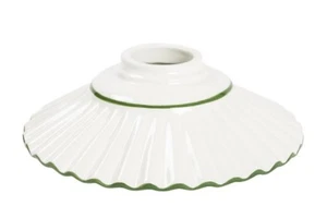 Ceramica per lampadario a sospensione ricambio sostitutivo BORDO VERDE 30 CM - Foto 1 di 2