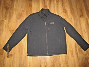 MOUNTAIN Hard Wear Black Softshell Windbreaker Jacket size XL Mens Full Zip - Picture 1 of 4