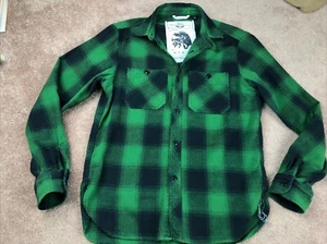 Rouge Territory RGT Green & Black Flannel Shirt Size Medium - Picture 1 of 8
