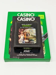 Videojuego manual completo en caja Atari 2600 casino CX2652 - Imagen 1 de 6