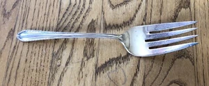 Vintage STRATFORD PLATE IS Starlight Silverplate SERVING FORK 8.5” - Picture 1 of 4