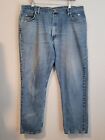 Wrangler Jeans Mens Size 42x32 Relaxed Fit Straight Denim Blue