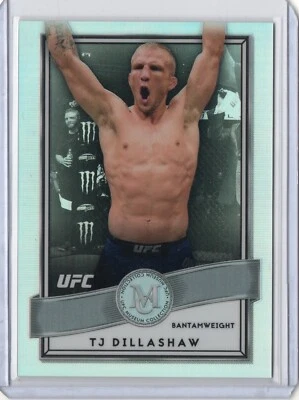 TJ Dillashaw /99 Silver SP 2017 Topps Chrome UFC Museum Collection Rare Card NM - Image 1 of 2