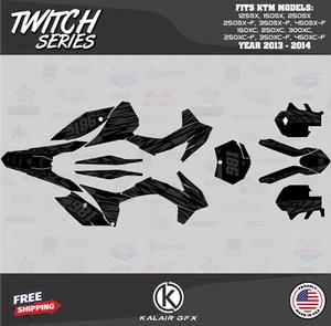 Graphics Kit for KTM 125SX, 150SX, 250SX (2013-2014) Twitch-Smoke - Imagen 1 de 6