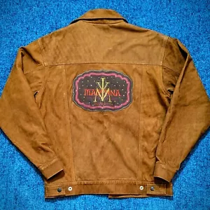 CHAQUETA PROMO MADONNA DROWNED WORLD TOUR VIP 2001 CUERO GAMUZA MEDIANA - Imagen 1 de 8