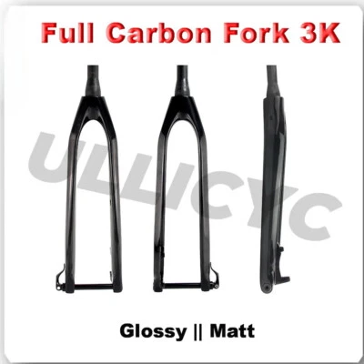 26/27.5/29er Carbon Mountain Bike Fork Tapered Thru Axle 15*100mm 3K Glossy/Matt - Image 1 of 4