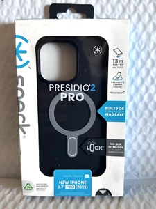 Speck - Presidio2 Pro Click Case mit MagSafe für Apple iPhone 15 Pro Max - Schwarz - Bild 1 von 11