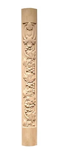 Pilastra, columna, moldura de recorte.  34" largo x 3-7/8" ancho x 7/8" grueso - Imagen 1 de 9