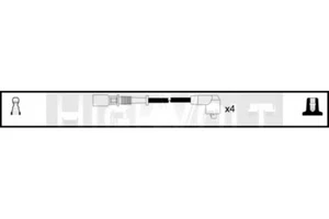 IGNITION LEADS SET FOR FIAT SEICENTO 1.1 1998-2010 OEF161-5 - Bild 1 von 1