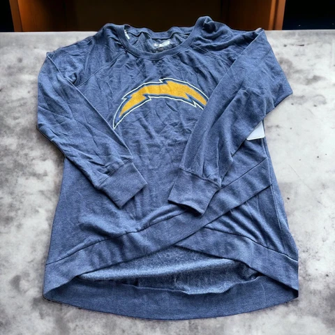 San Diego Chargers Women's Sweatshirt Medium Criss Cross Bottom 🌿1447 Cover