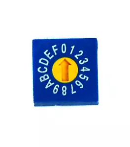 5 Stück Dreh-Tauchschalter BCD Code ERD-416-RSZ 0 ~ F Scale PCB PIN 1:4 10x10x5 mm ECE - Bild 1 von 7