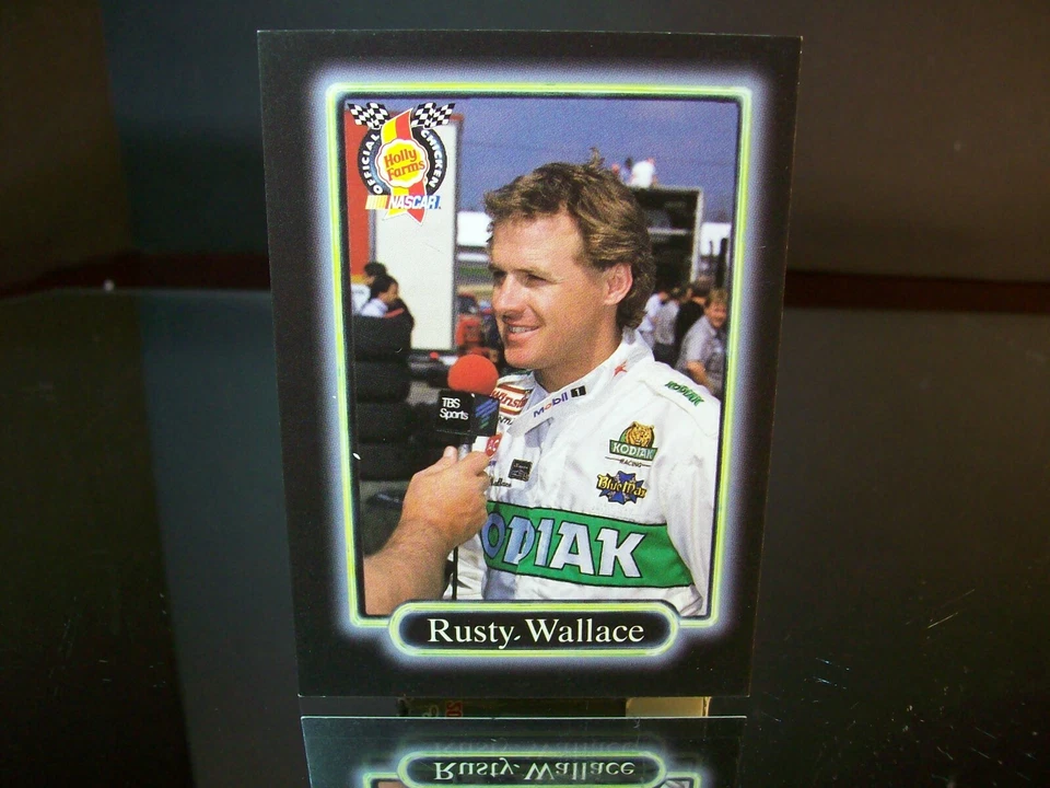 Rusty Wallace #27 Kodiak Maxx Race Cards Holly Farms 1990 Card #HF 4 - Image 1 of 1