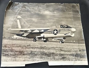 Vintage NAVY A-7A Corsair II B/W Promo Photograph LTV Aerospace Corporation - Picture 1 of 1