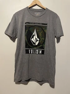 NWT Volcom Skateboarding Men's Gray Graphic Print Short Sleeve T-Shirt Size M - Picture 1 of 7