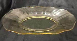 Plato ovalado de vidrio amarillo Depresión de 11-2/4" - Imagen 1 de 5