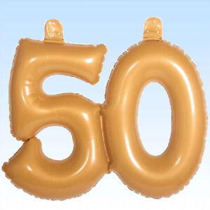 Aufblasbare 50 Gold Dekoration Goldene Hochzeit 50. Geburtstag Jubiläum Feier