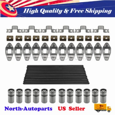 Pushrods Rocker Arms Lifters For 1987-06 Jeep Wrangler Grand Cherokee 242ci 4.0L - Image 1 of 4