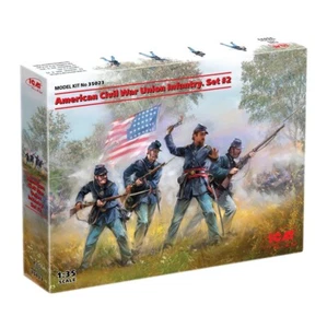 ICM 35023 Plastic model kit Scale 1:35 American Civil War Union Infantry. Set #2 - Picture 1 of 11