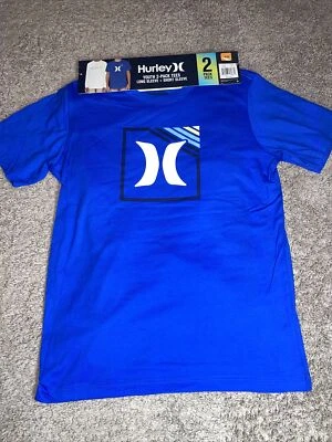 NWT Boy's Hurley 2-Pack Tee Shirts SS Blue and LS White Size Xlarge (18-20) - Image 1 of 4