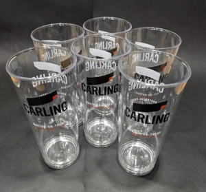 6x neue Carling Marke wiederverwendbare Polycarbonat Pint Gläser, perfekt für BBQs - Bild 1 von 5
