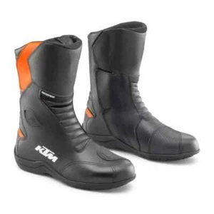 New KTM Racing Motorbike Leather Riding Boots Motorcycle Mens Leather Boots CE - Picture 1 of 3