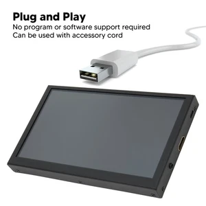 7in Monitor IPS Touch Second Screen HD Multimedia Interface Portable Mini LC NEW - Afbeelding 1 van 12