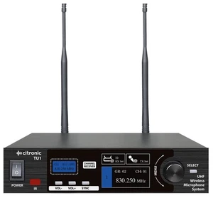 Citronic TU1 PLL Tuneable UHF Wireless Microphone System, 1 Handheld Transmitter - Picture 1 of 3