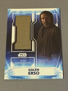 Galen Erso Jacket /149 Fabric Worn Used Relic Prop Star War Topps Masterwork sp - Picture 1 of 3